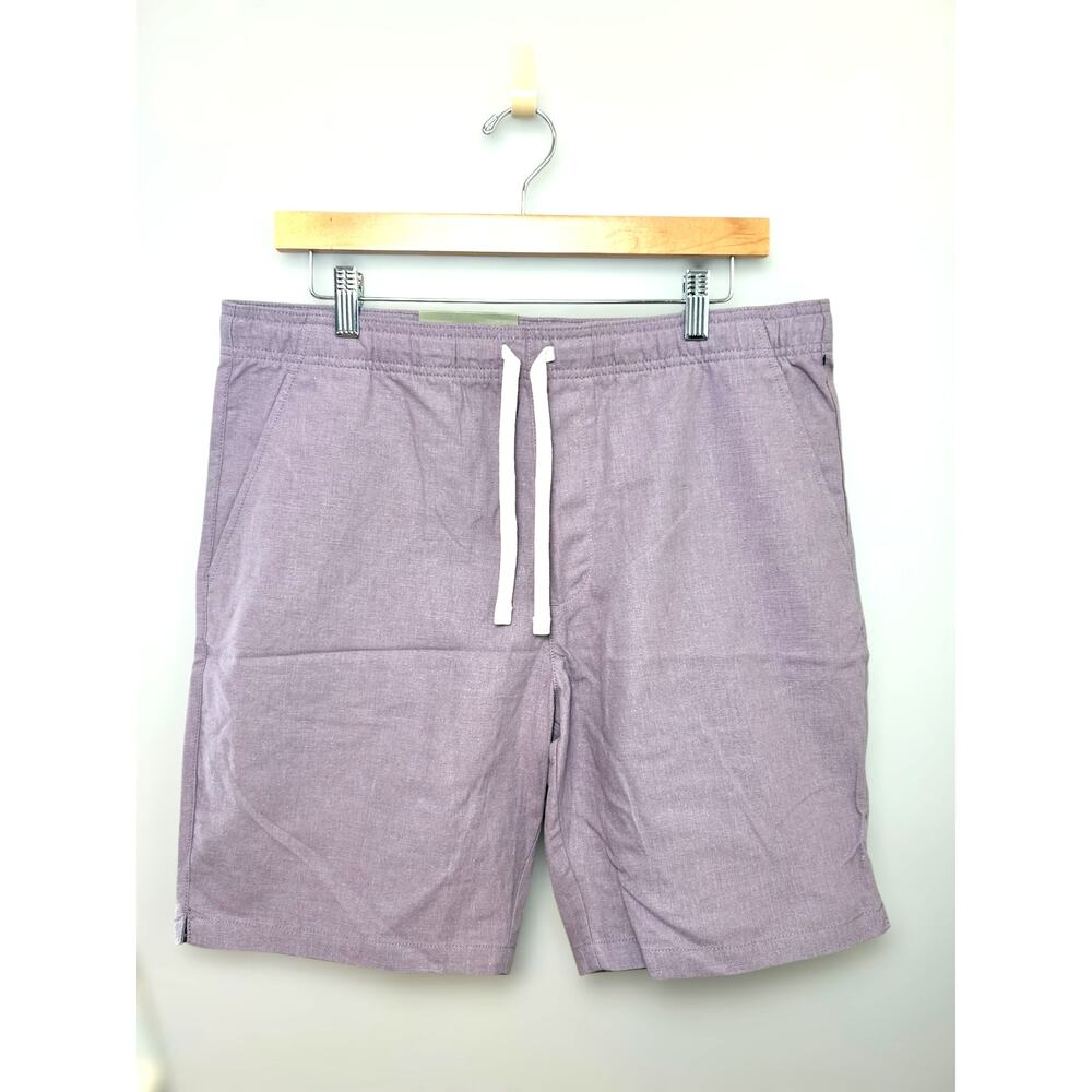 Goodfellow & Co Men's Everyday Linen-Cotton Blend Shorts Medium Lavender NWT
